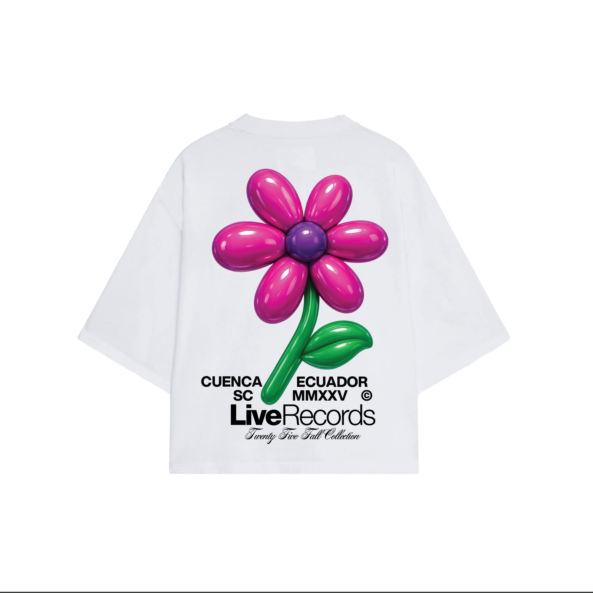 Flashing Lights & Flowers T Shirt